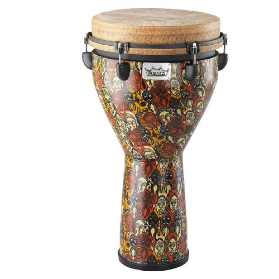 Remo DJ-0012-LM Multi Mask 12 Inch Djembe Designer Series Key Tuned