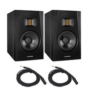 ADAM Audio T5V 5-Inch Active Studio Monitor PAIR With 2 XLR to TRS Cables