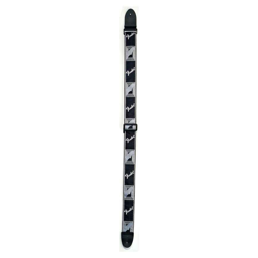Fender Monogrammed Guitar Straps 0990681543 - Black-Light Grey-Dark Grey