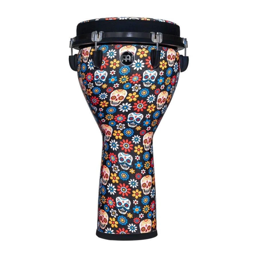 Meinl JD12DA-DH 12 inch Synthetic Djembe Day of the Dead Designed Head