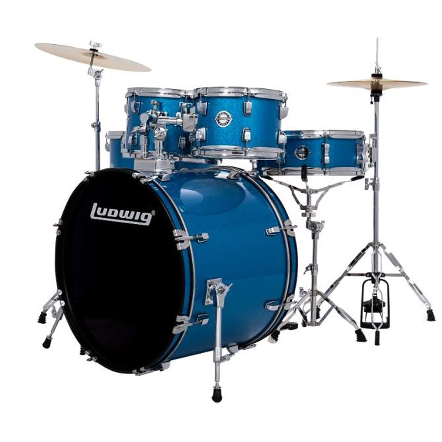 Ludwig Accent Drive LC19519DIR 5-Pieces Acoustic Drum Kit - Blue Sparkle