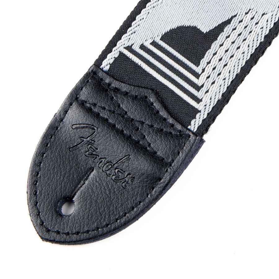Fender Monogrammed Guitar Straps 0990681543 - Black-Light Grey-Dark Grey