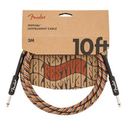 Fender 10 Feet Festival Instrument Cables 0990910299 - Rainbow
