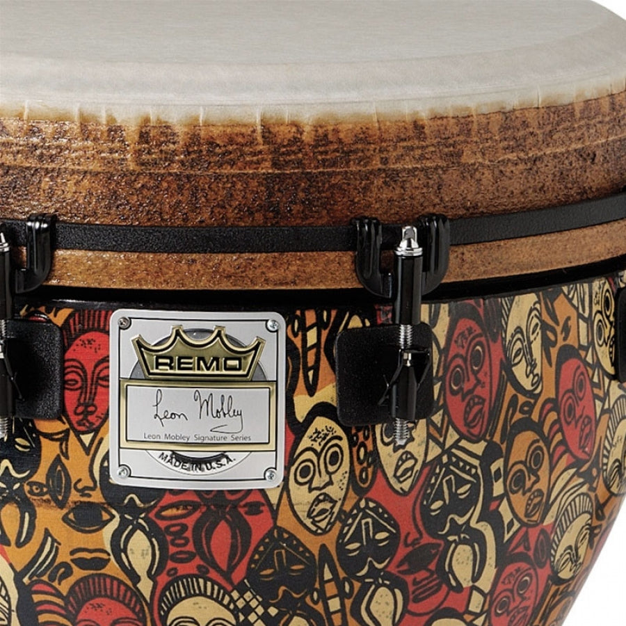 Remo DJ-0014-LM Multi Mask 14" Djembe Designer Series Key-Tuned