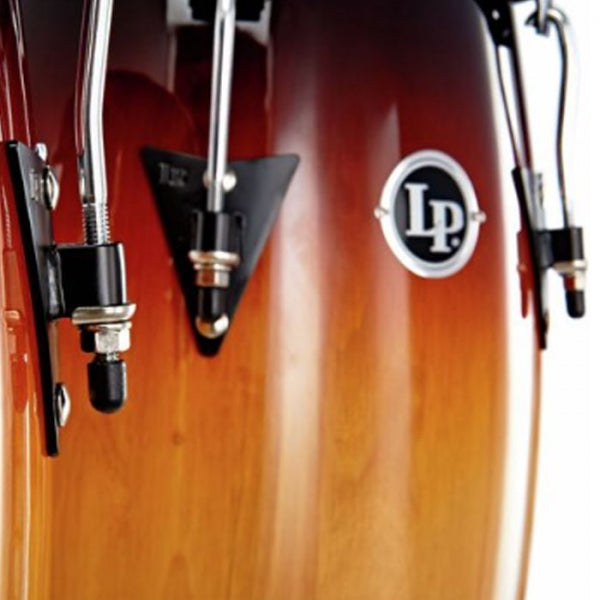 Latin Percussion Matador Custom Wood Conga Set of 3 M950S + M952S + M954S With Stands - Vintage Sunburst