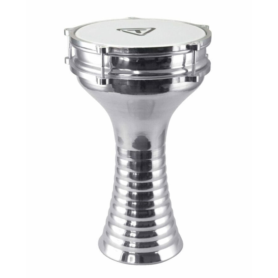 Tycoon TDA-ALP Aluminum Darbuka With Built-In Tambourine