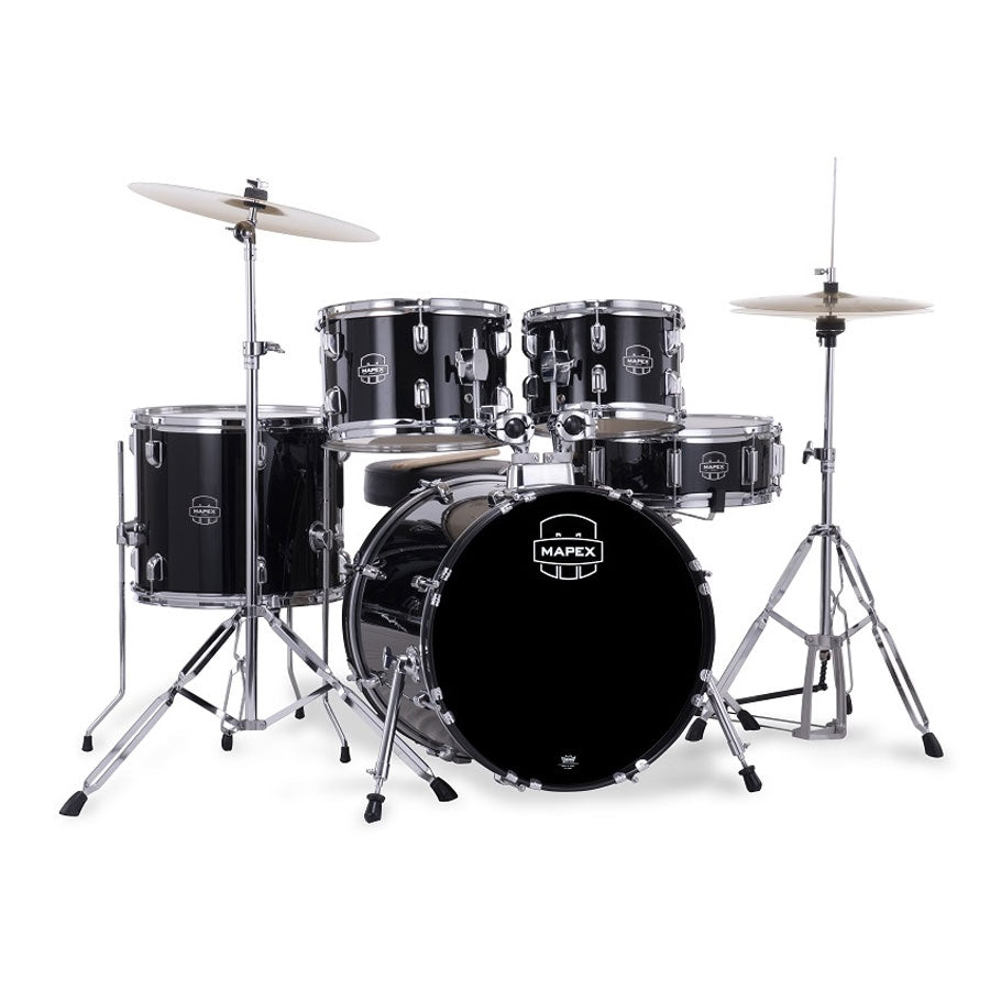 Mapex Comet 5-Pcs Hybrid Acoustic Drum Set CM5295FTCDK - Dark Black