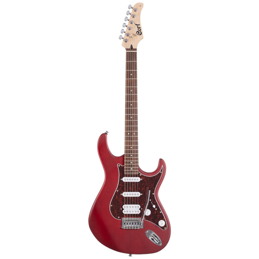 Cort G110 OPBC Electric Guitar With Gig Bag - Open Pore Black Cherry
