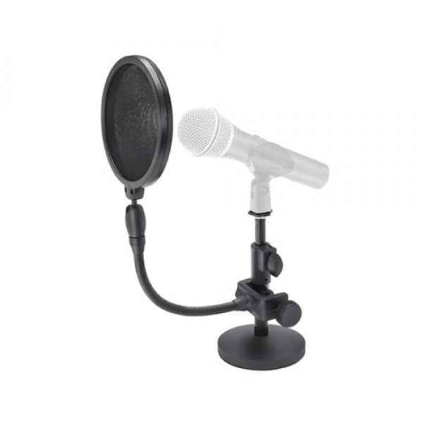 Samson MD2-PS05 Desktop Microphone Stand and Microphone Pop Filter Bundle