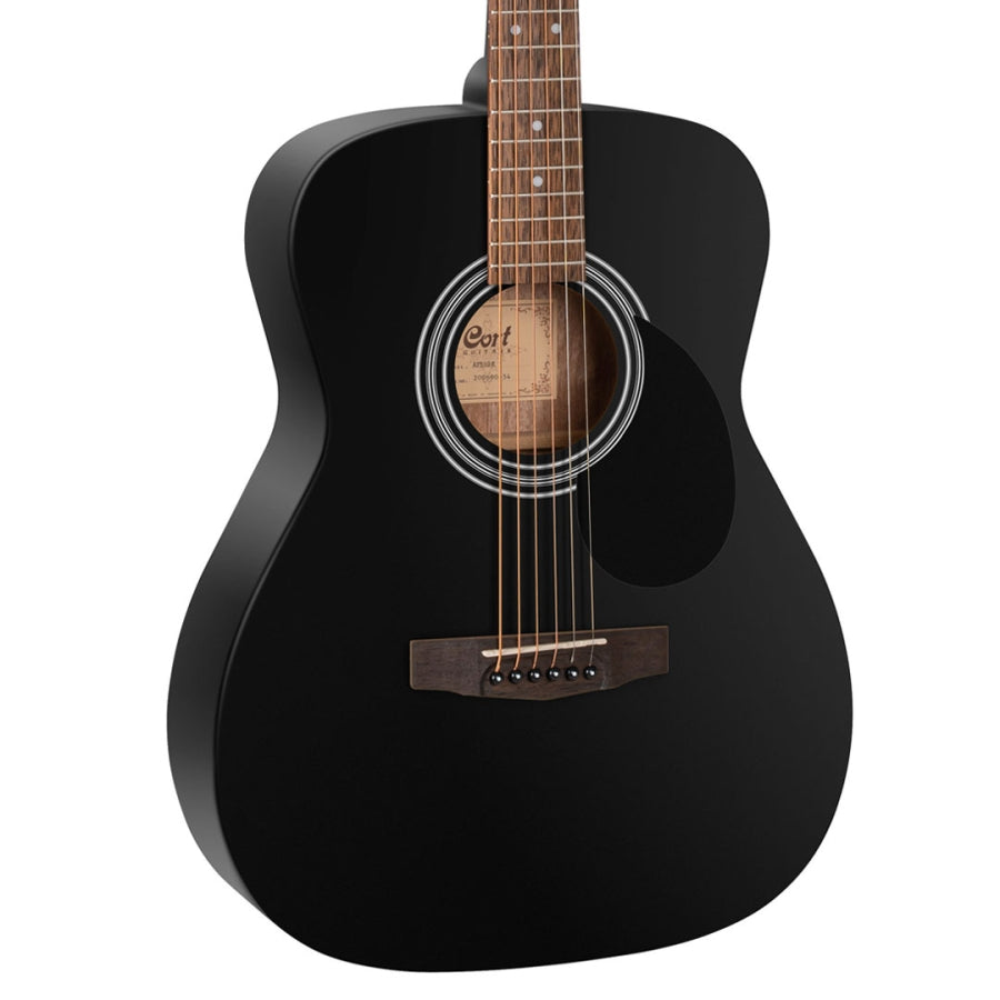 Cort AF510 Standard Series Acoustic Guitar - Black Satin