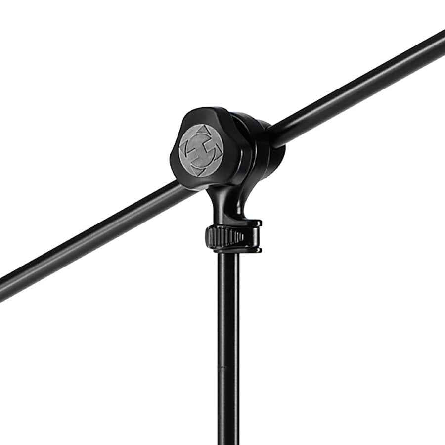 Hercules MS432B Stage Series Mic Stand 2-in-1 Boom Clamp and the Quick Turn Clutch
