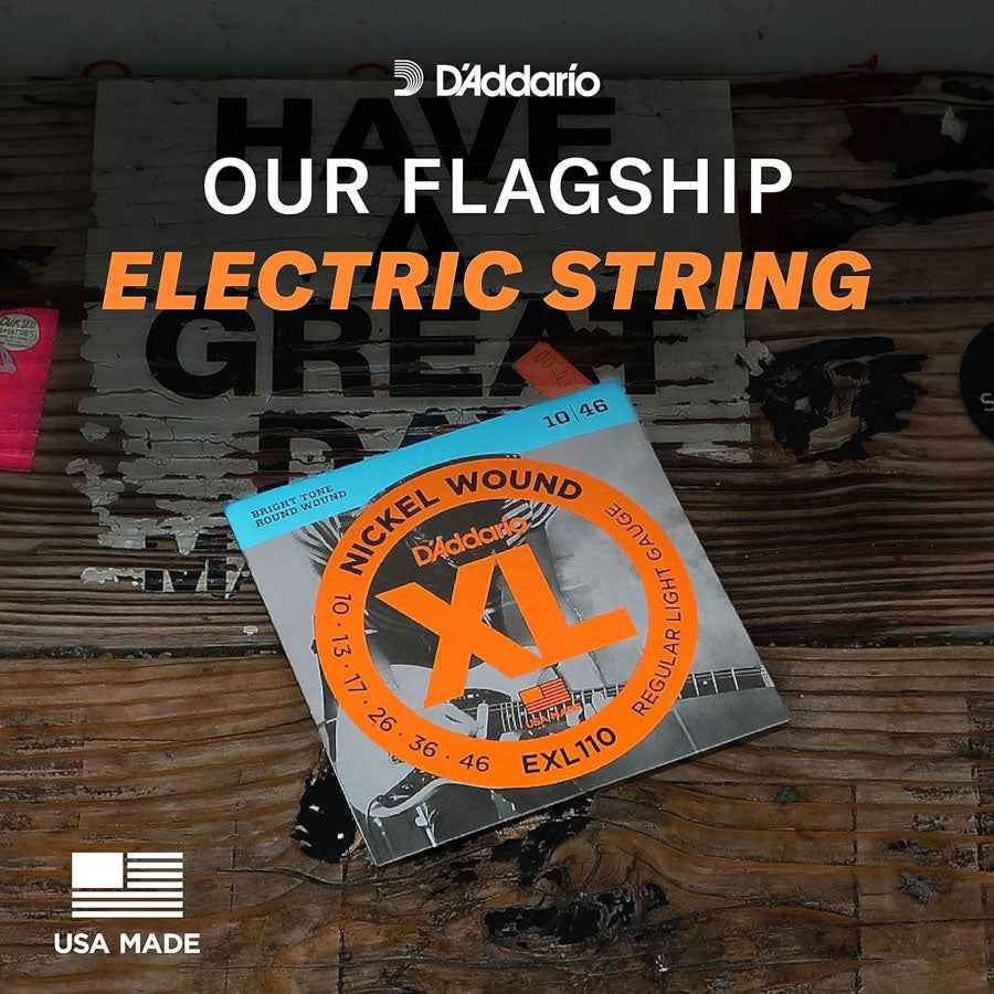 Daddario EXL120-3D Nickel Wound Electric Guitar Strings 9-42 Super Light 3-Pack