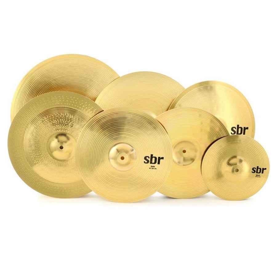 Sabian SBR5007 SBR Super Cymbal Set 10" Splash, 14" Hi Hats, 16" Crash, 16" Chinese, 20" Ride and 18" Crash