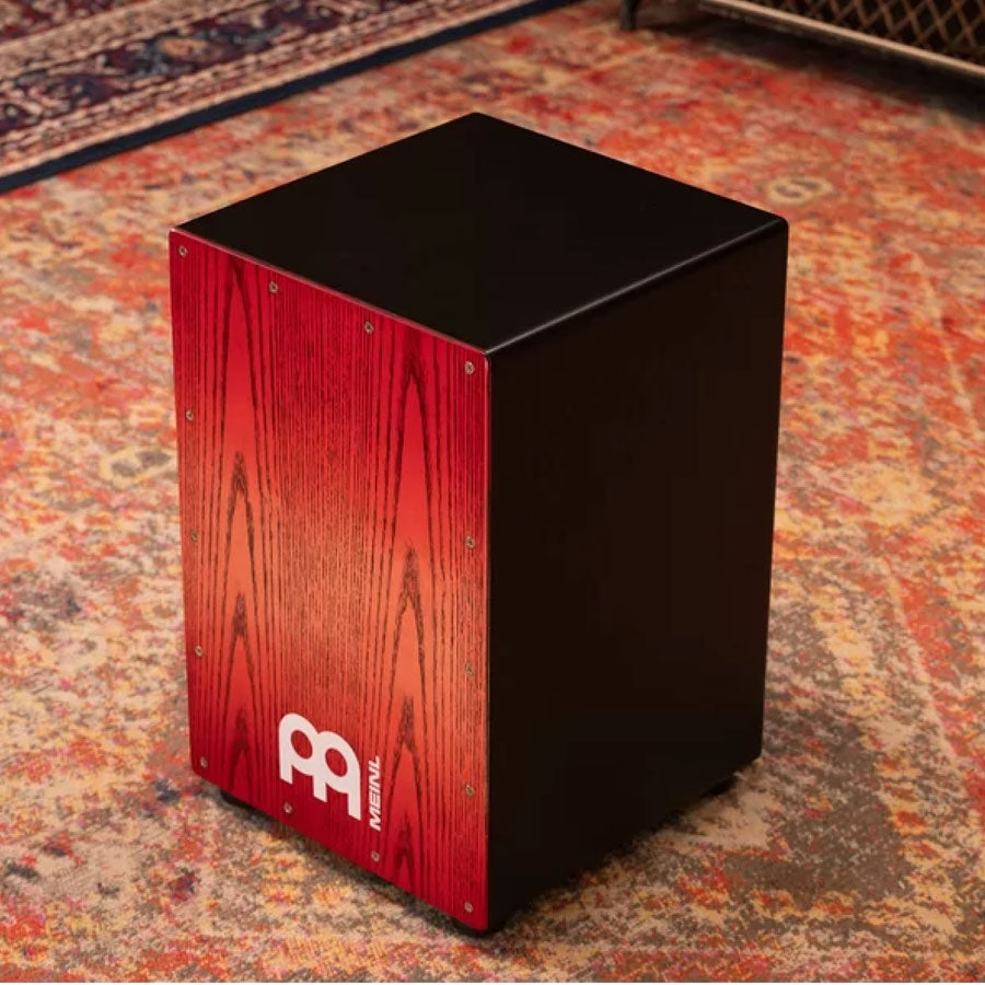 Meinl MCAJ100BK-TRF Headliner Series Snare Cajon - Tango Red Fade