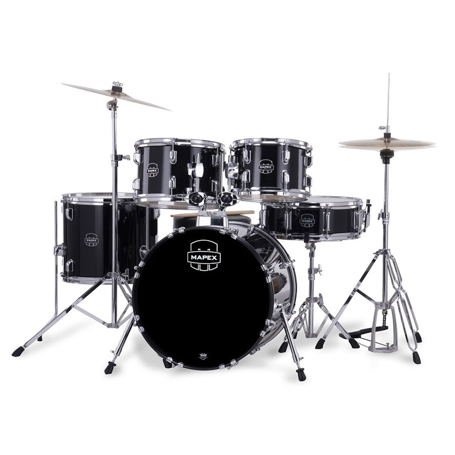 Mapex Comet 5-Pcs Hybrid Acoustic Drum Set CM5295FTCDK - Dark Black