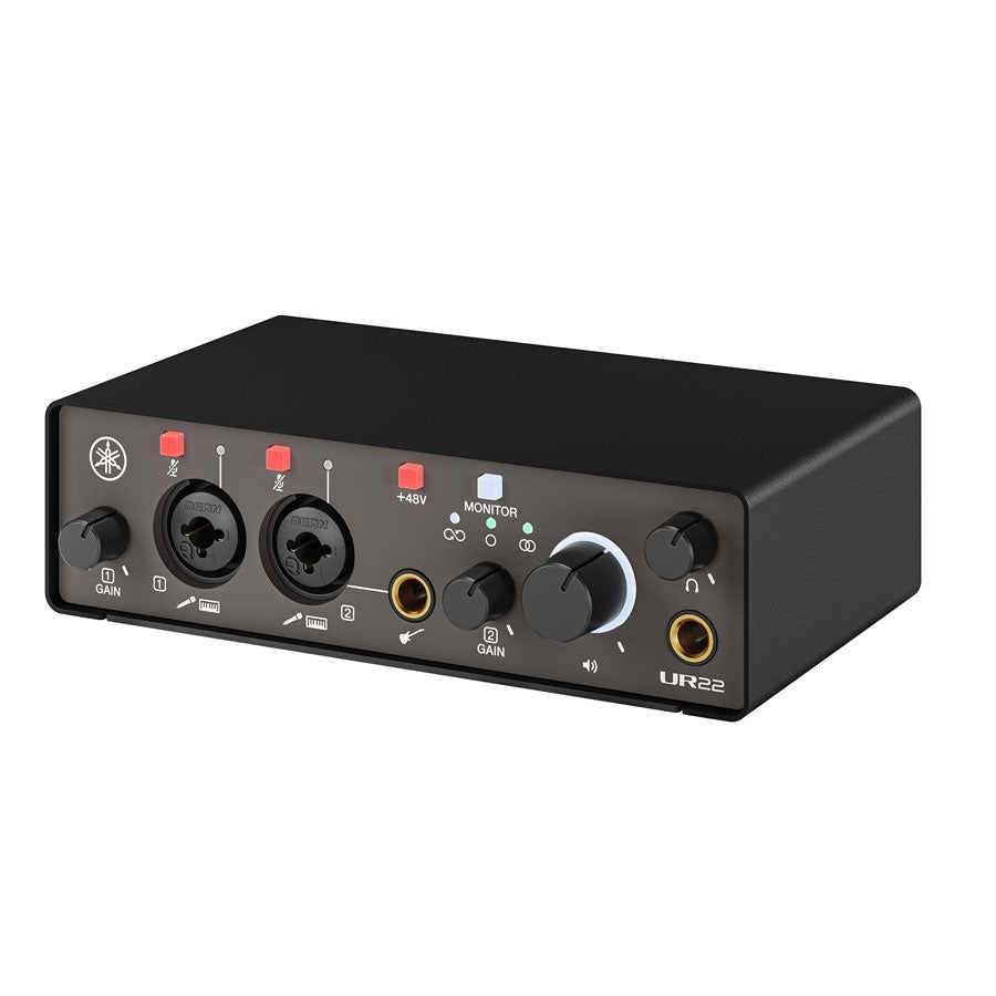 Yamaha UR22MK3 2-in 2-out USB-C Audio Interface with Software Suite - Black