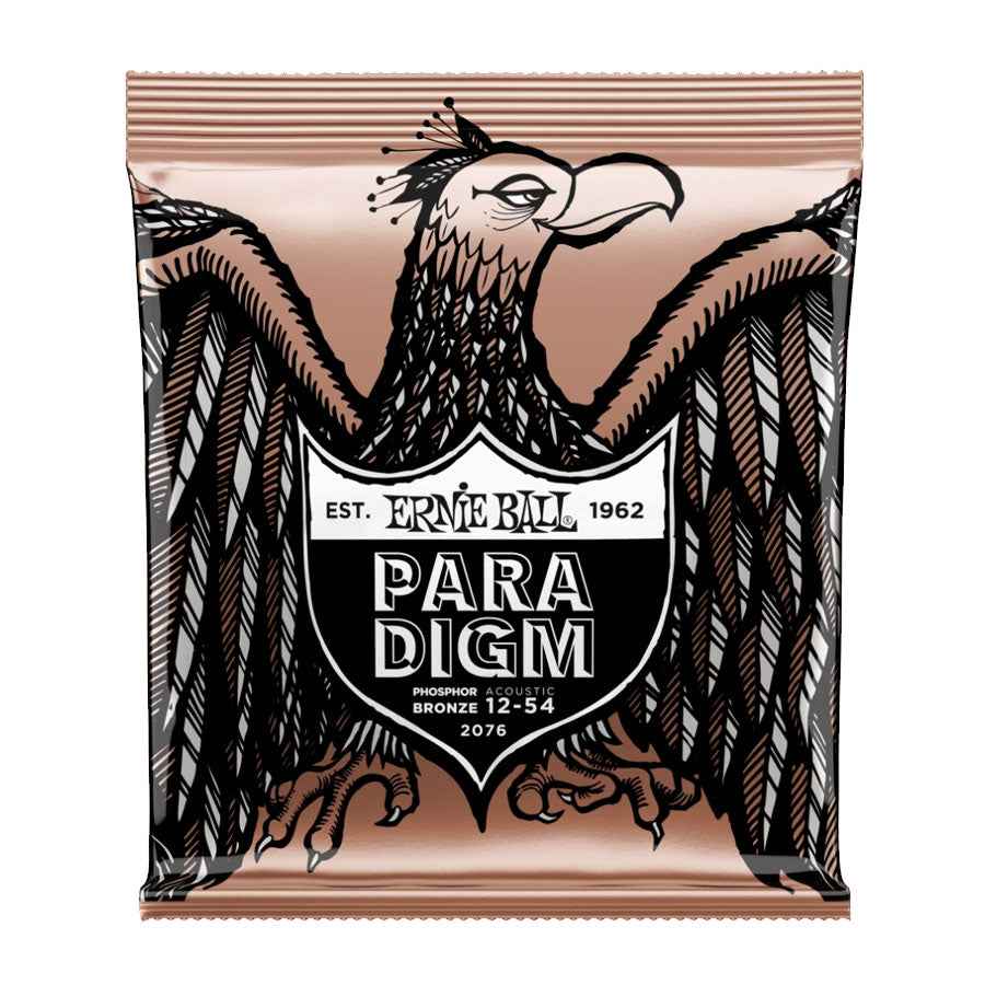 Ernie Ball P02076 Medium Light Paradigm Phosphor Bronze Acoustic Guitar Strings 12-54 Gauge
