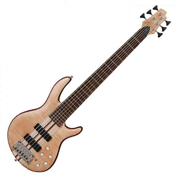 Cort A6 Plus FMMH OPN 6-String Bass Guitar - Open Pore Natural