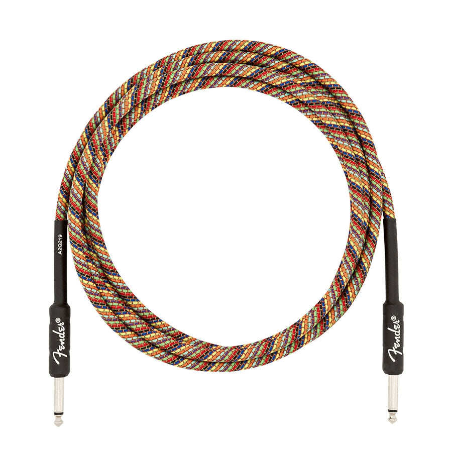 Fender 10 Feet Festival Instrument Cables 0990910299 - Rainbow