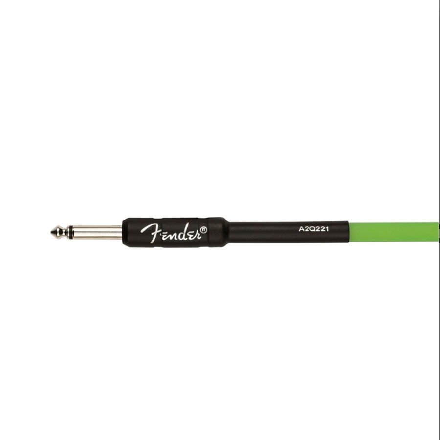 Fender 10 Feet Professional Series Glow In The Dark Instrument Cables 0990810119 - Green