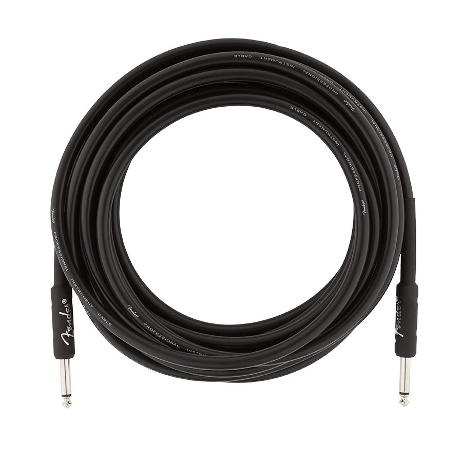 Fender 18.6 Feet Professional Series Instrument Cable 0990820020 - Black