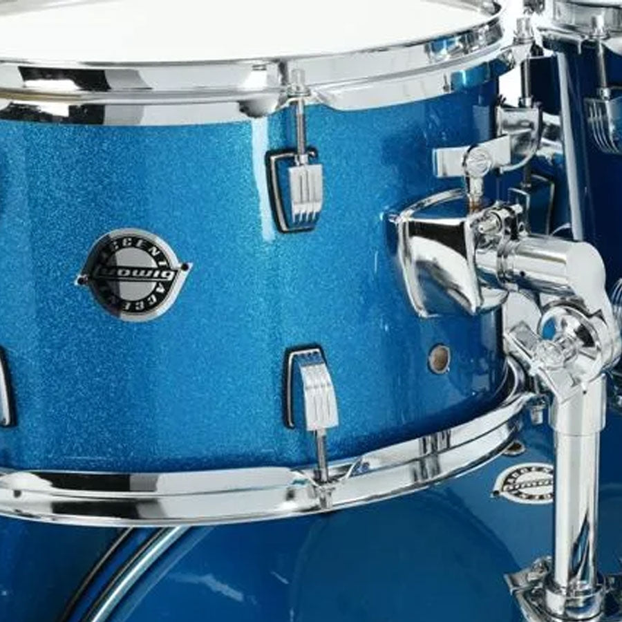 Ludwig Accent Drive LC19519DIR 5-Pieces Acoustic Drum Kit - Blue Sparkle