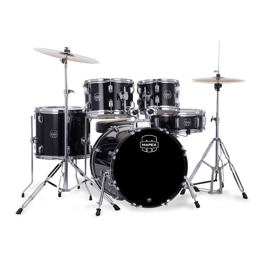 Mapex Comet 5-Pcs Hybrid Acoustic Drum Set CM5295FTCDK - Dark Black