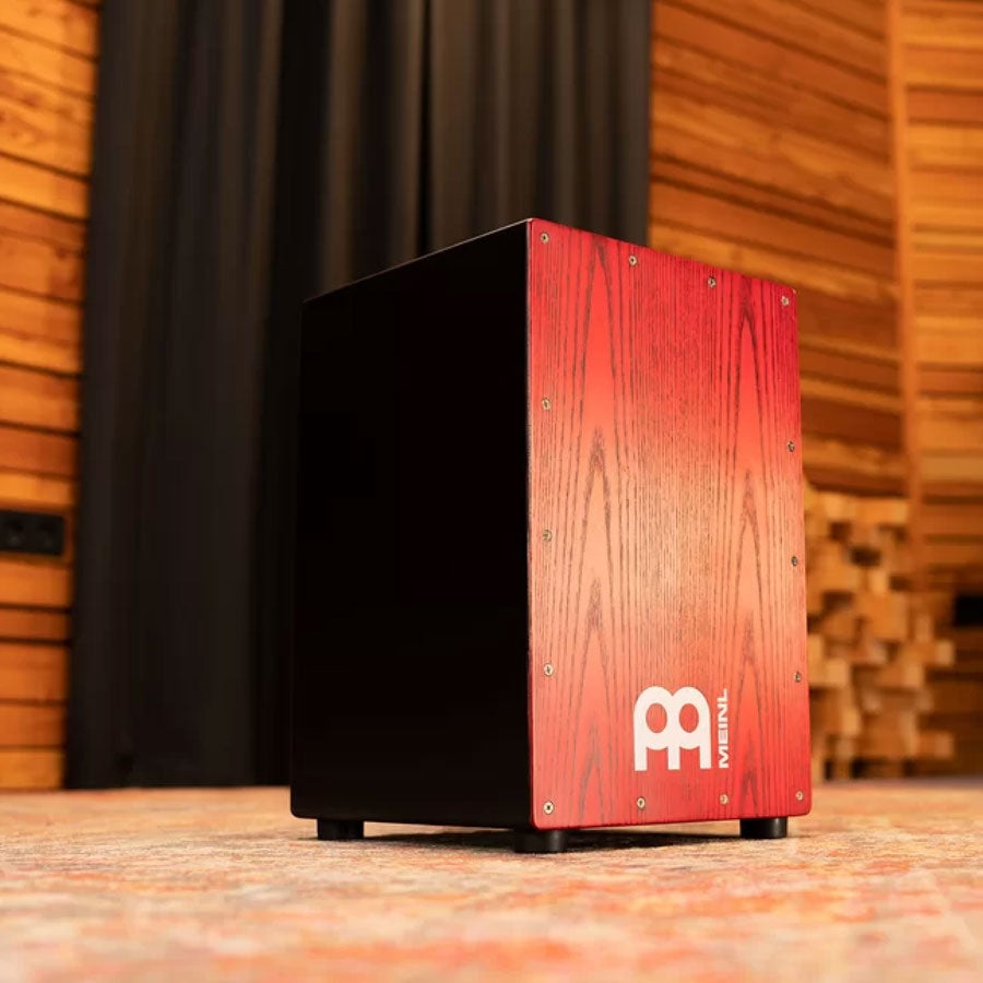 Meinl MCAJ100BK-TRF Headliner Series Snare Cajon - Tango Red Fade