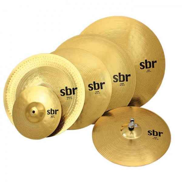 Sabian SBR5007 SBR Super Cymbal Set 10" Splash, 14" Hi Hats, 16" Crash, 16" Chinese, 20" Ride and 18" Crash