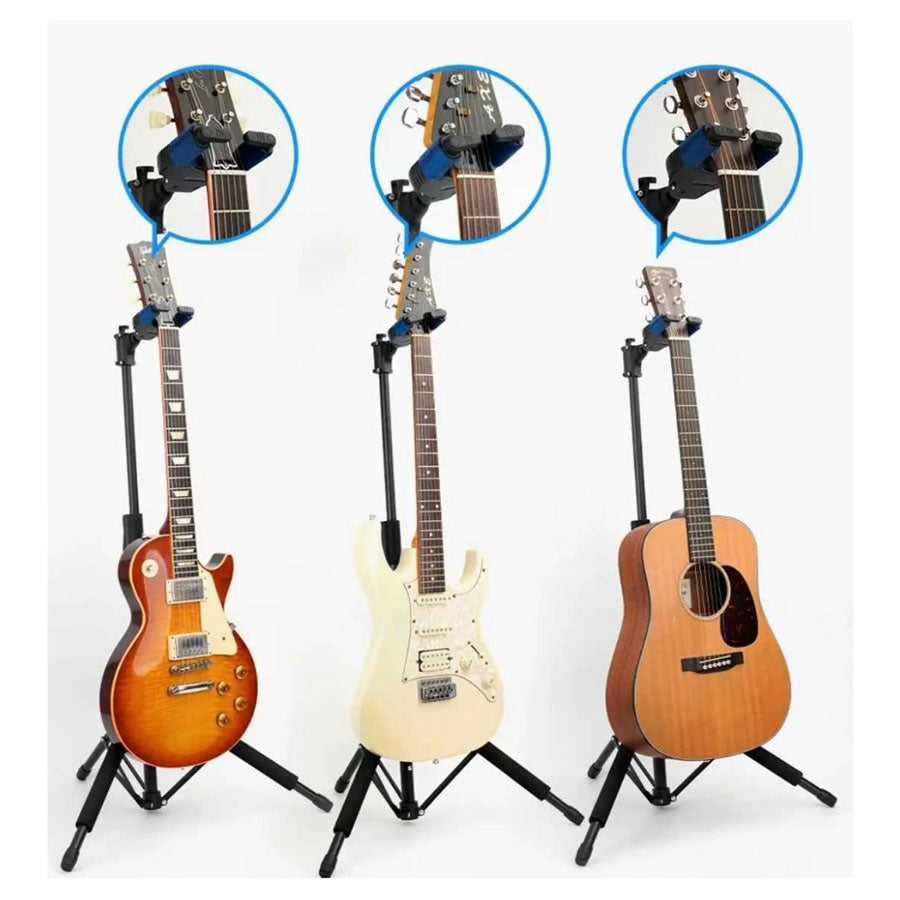 Galux GS-209 Blue Auto lock Guitar Floor Stand