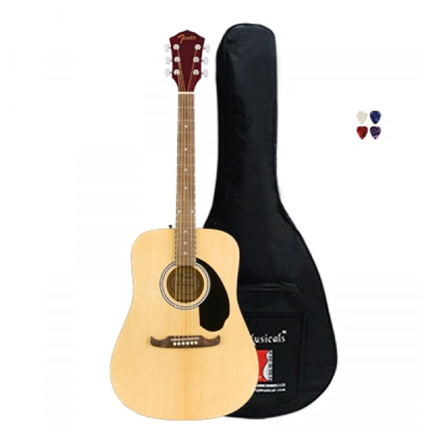 Fender FA-125 Dreadnought Acoustic Guitar With Gig Bag - Natural 0971210521