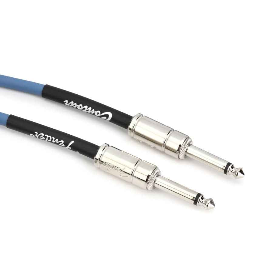 Fender Contour Series 10 feet Instrument Cable 0990571102 - Lake Placid Blue