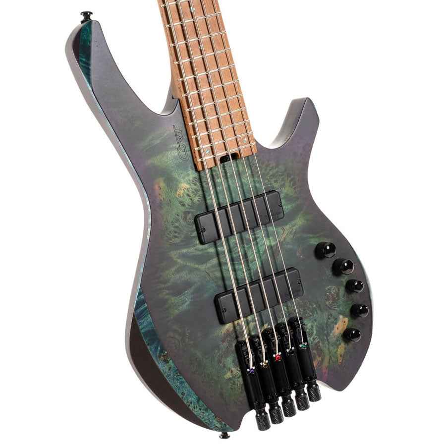 Cort Artisan Space 5 5-String Headless Bass Guitar - Star Dust Black