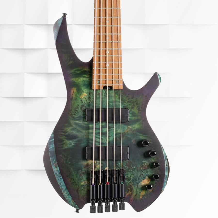 Cort Artisan Space 5 5-String Headless Bass Guitar - Star Dust Black