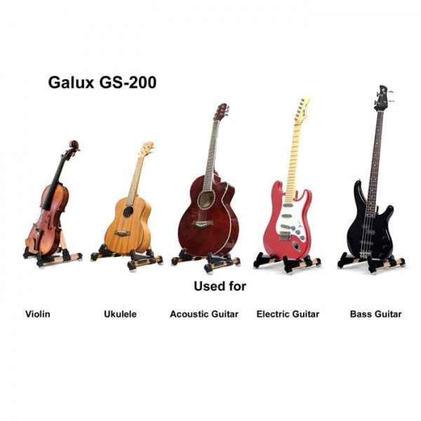 Galux GS-200 Guitar Folding Stand - Golden