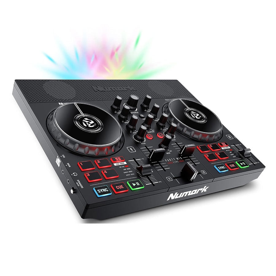 Numark Party Mix Live DJ Controller with Built-In Light Show and Speakers