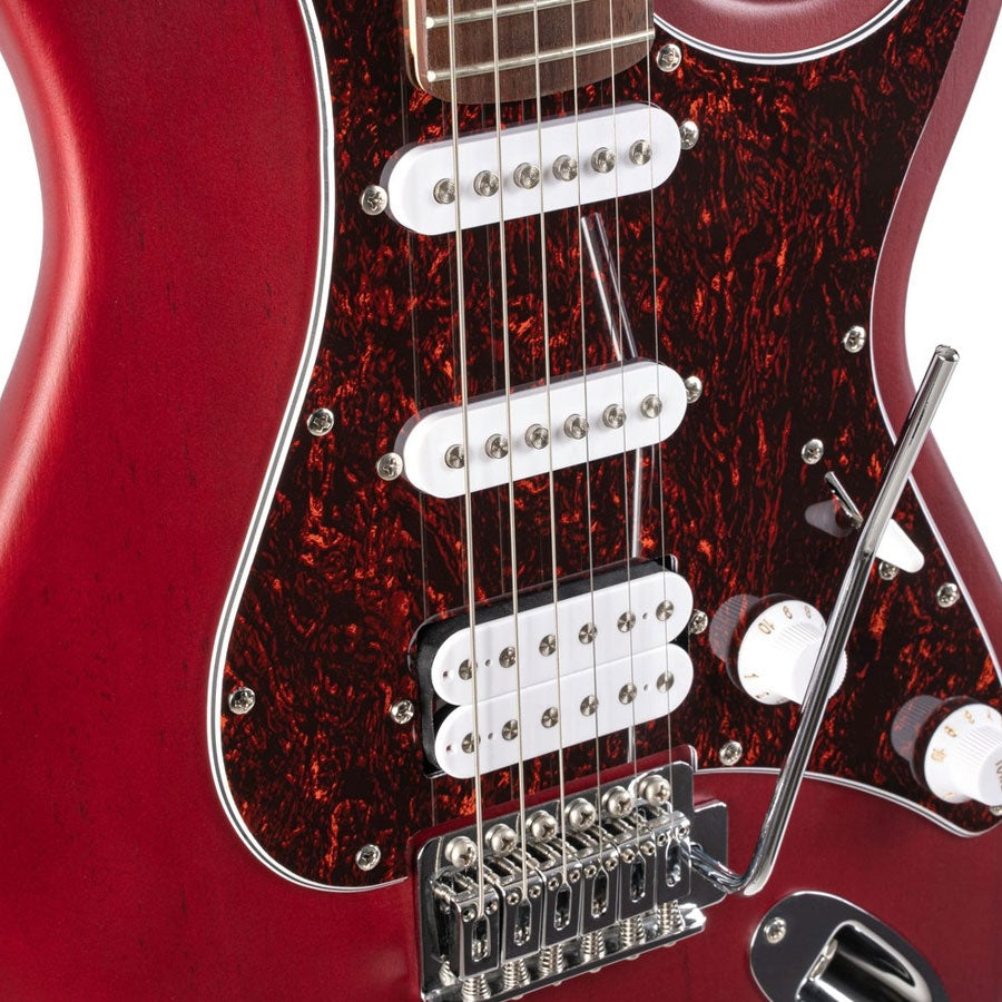 Cort G110 OPBC Electric Guitar With Gig Bag - Open Pore Black Cherry