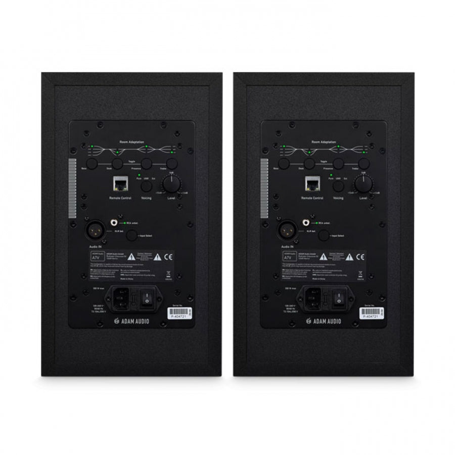Adam Audio A7V 7-inch Powered Studio Monitor PAIR With 2 XLR to TRS Cables