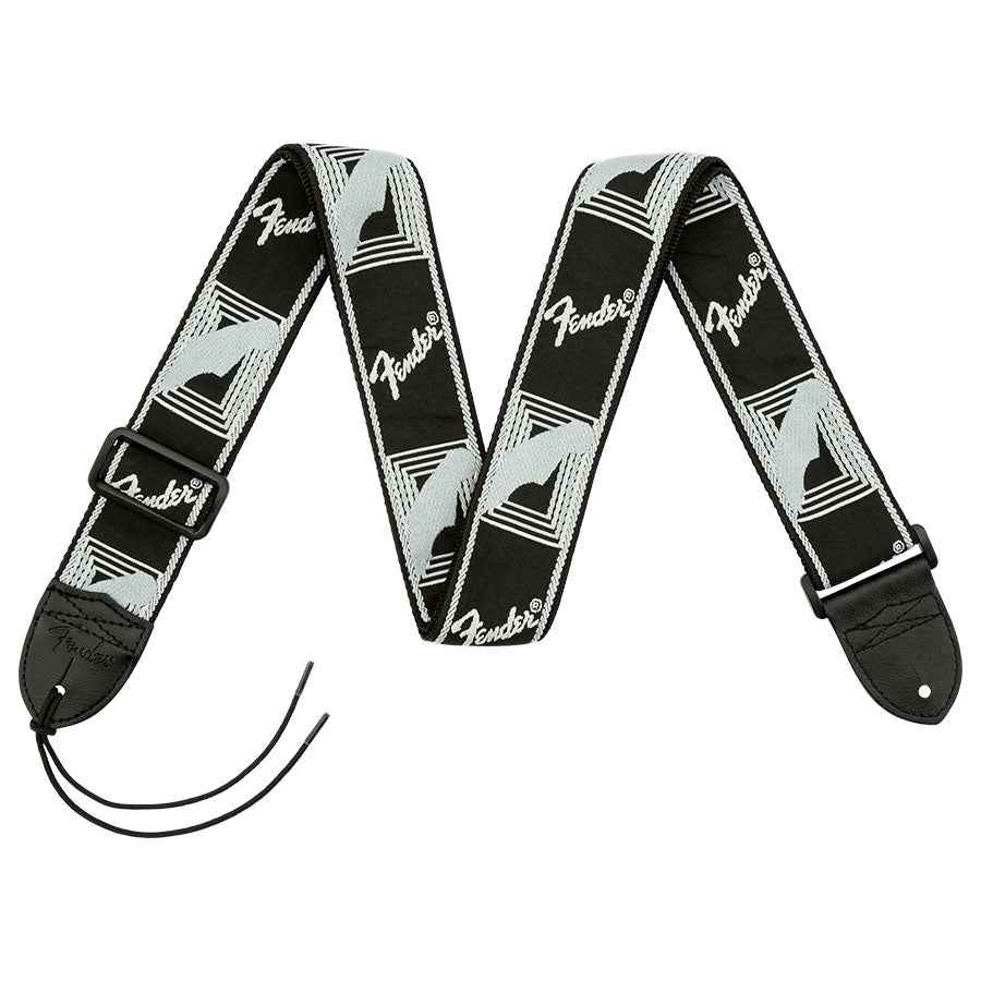 Fender Monogrammed Guitar Straps 0990681543 - Black-Light Grey-Dark Grey