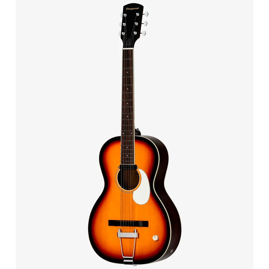 Orangewood Juniper Live Rubber Bridge Parlor Acoustic Guitar - 3-Tone Sunburst Satin
