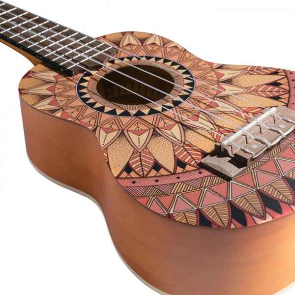 Bamboo U-23 Summer Soprano Ukulele New Generation Series, Mandala Line
