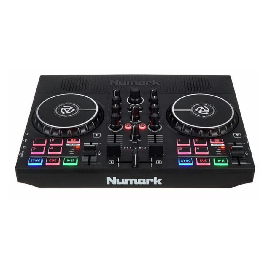 Numark Party Mix Live DJ Controller with Built-In Light Show and Speakers