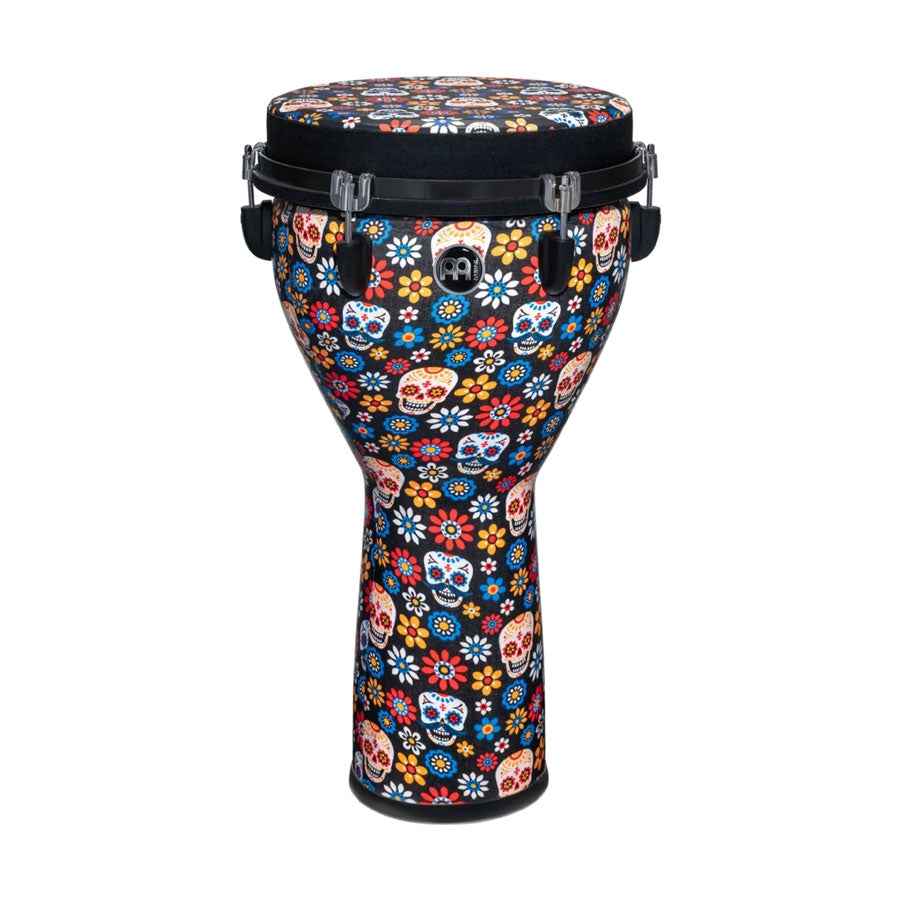 Meinl JD12DA-DH 12 inch Synthetic Djembe Day of the Dead Designed Head