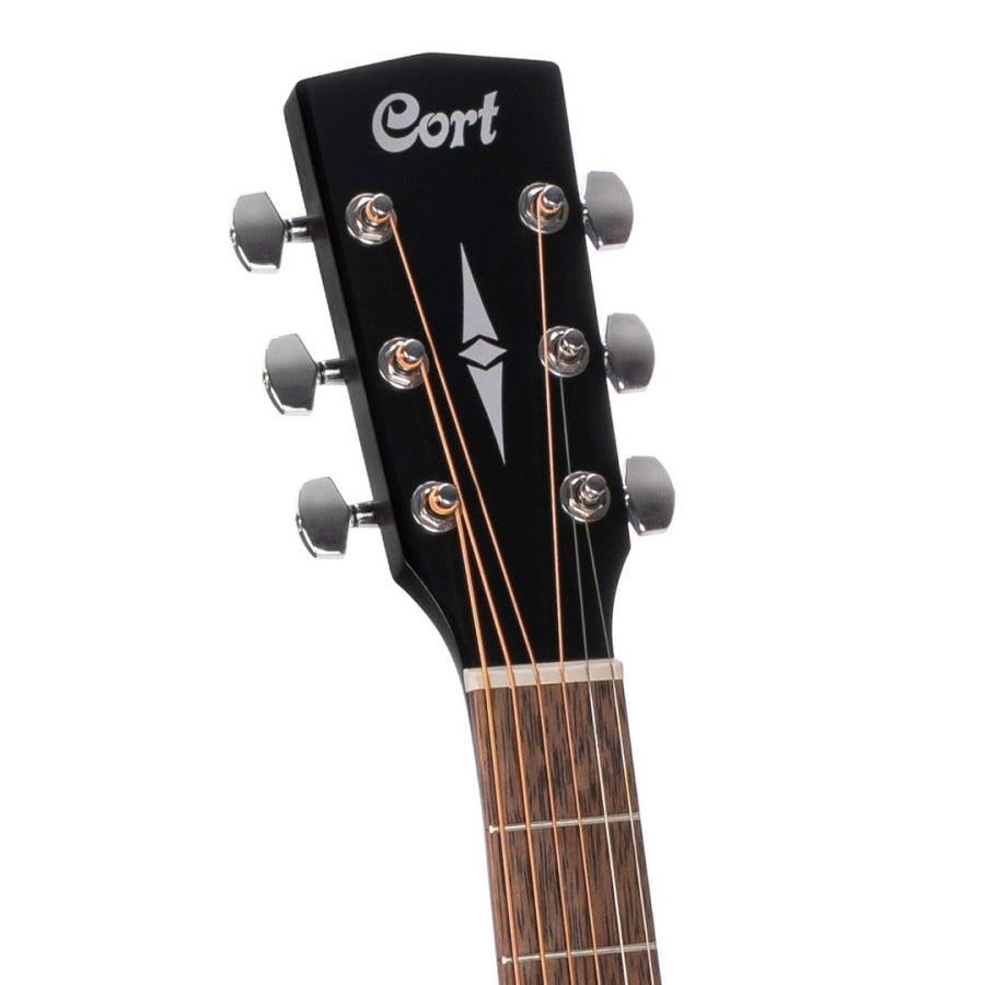Cort AF510 Standard Series Acoustic Guitar - Black Satin