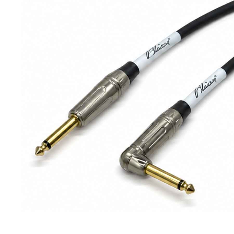 Olive OL-IC-BK06 6-Meter Instrument Cable Right-Angled Jack - Black