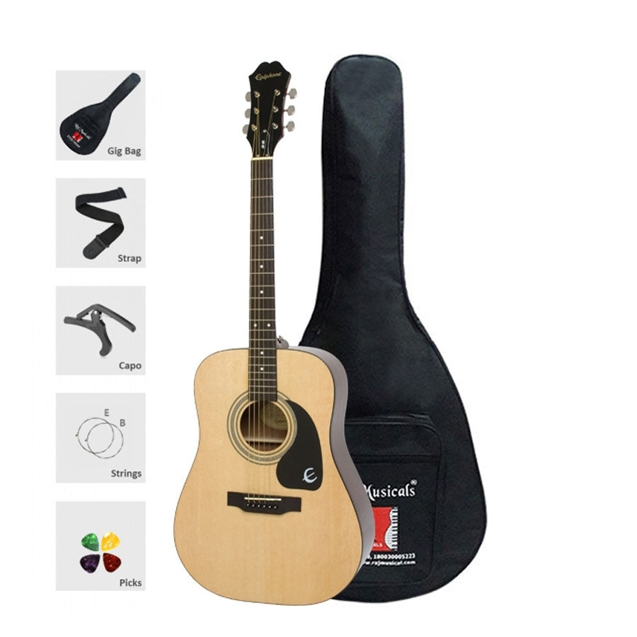 Epiphone DR-100 Dreadnought Acoustic Guitar - Natural EA10NACH1