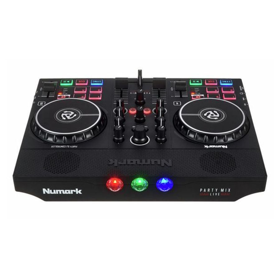 Numark Party Mix Live DJ Controller with Built-In Light Show and Speakers