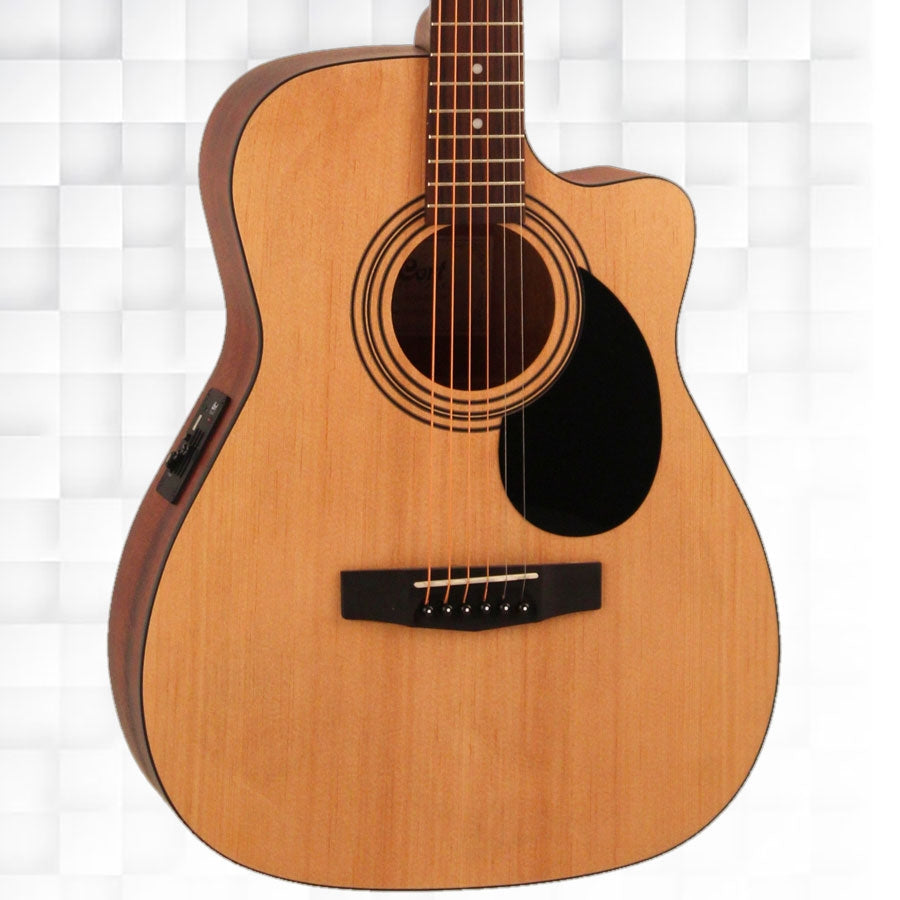 Cort AF515CE OP Electro-Acoustic Guitar With Bag - Open Pore