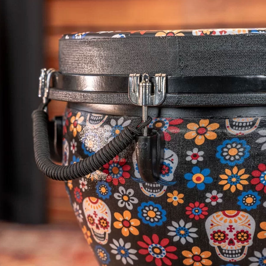 Meinl JD12DA-DH 12 inch Synthetic Djembe Day of the Dead Designed Head