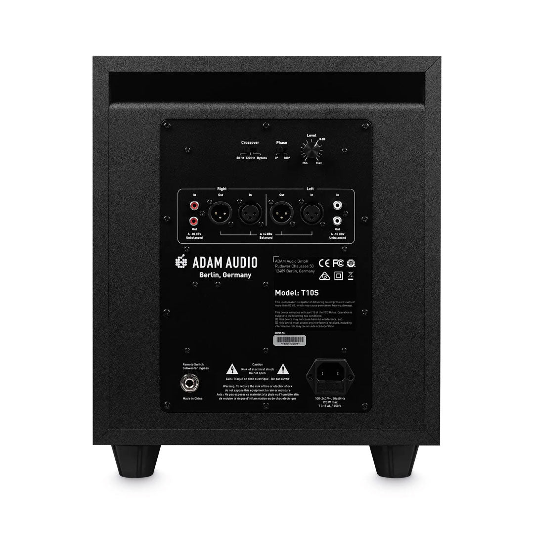 ADAM Audio T10S 10-Inch Active Powered Studio Subwoofer